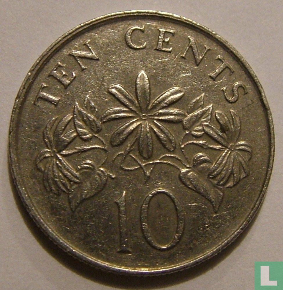 Singapur 10 Cent 1987