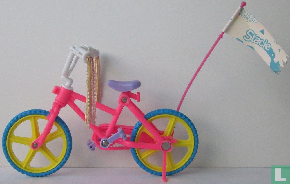 fiets met vlaggetje