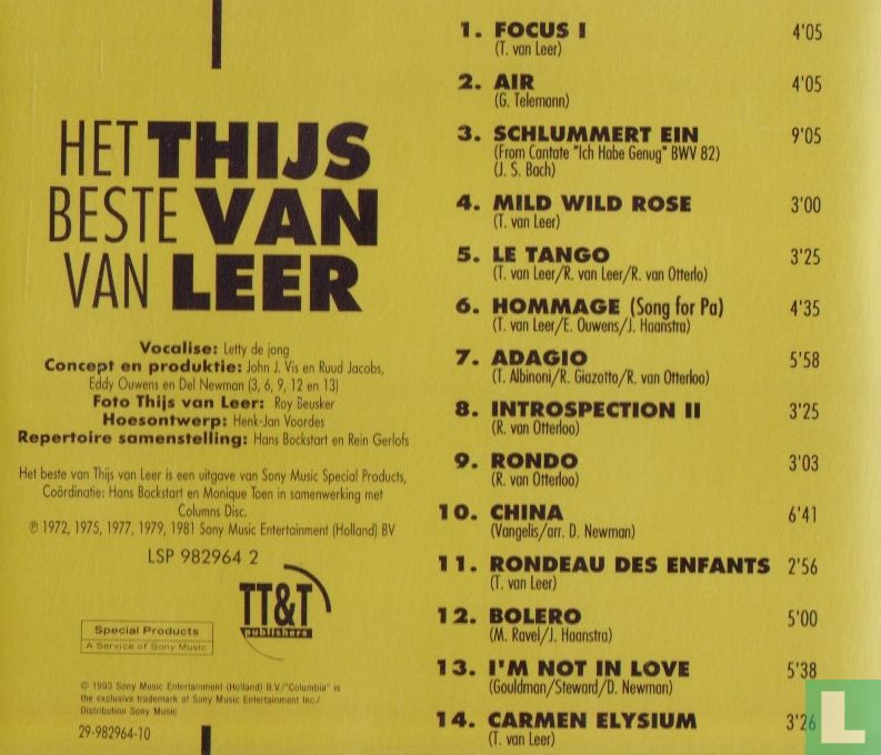 Het beste van Thijs van Leer