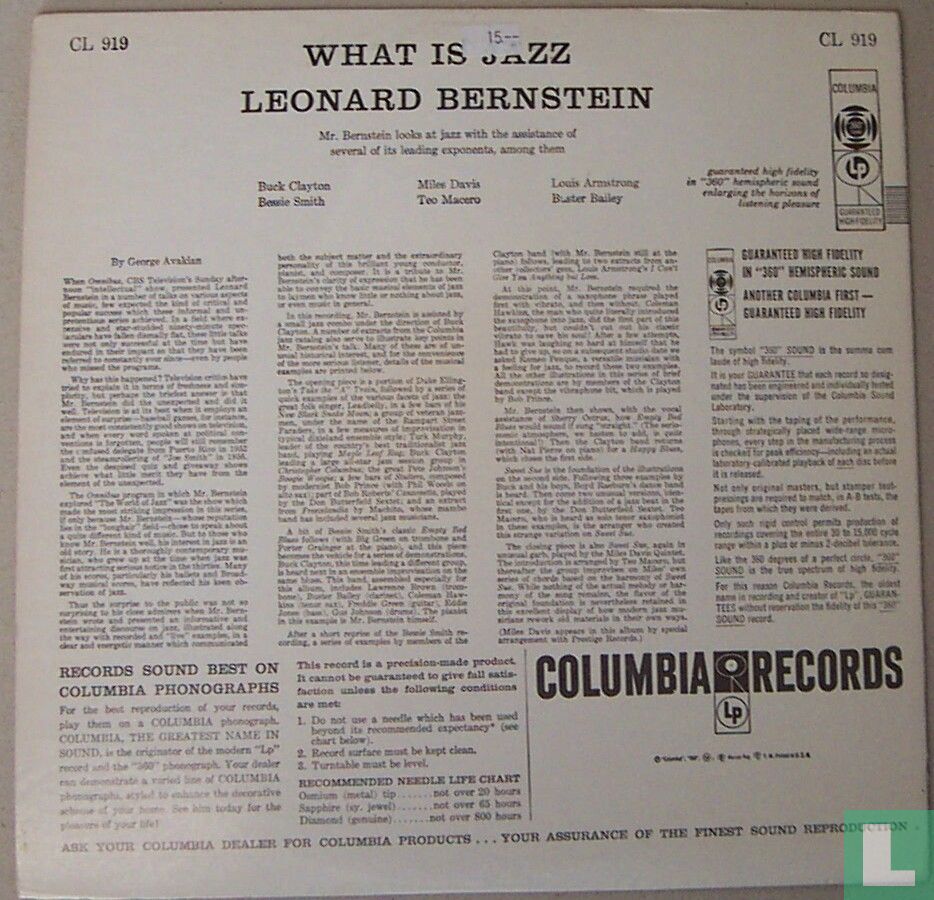 Leonard Bernstein: What is Jazz