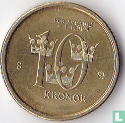 Suède 10 kronor 2008