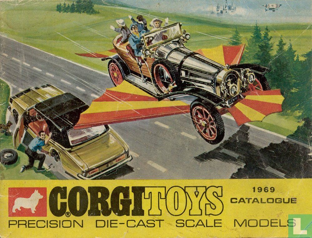 Catalogue Ancien Corgi Toys 1963 Encadré Format A4 - Affiche Publicitaire Vintage