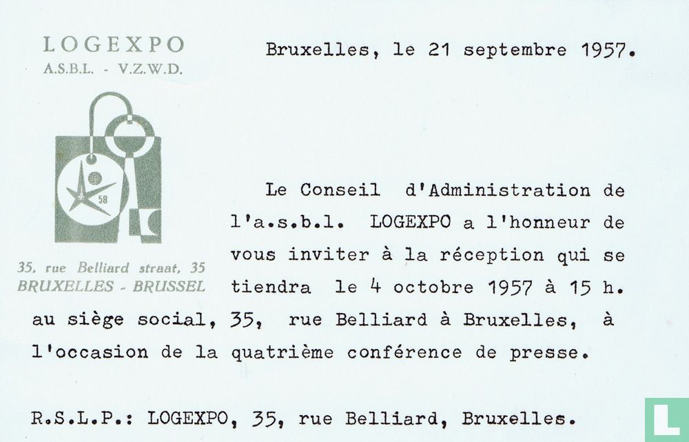 Invitation réception LOGEXPO