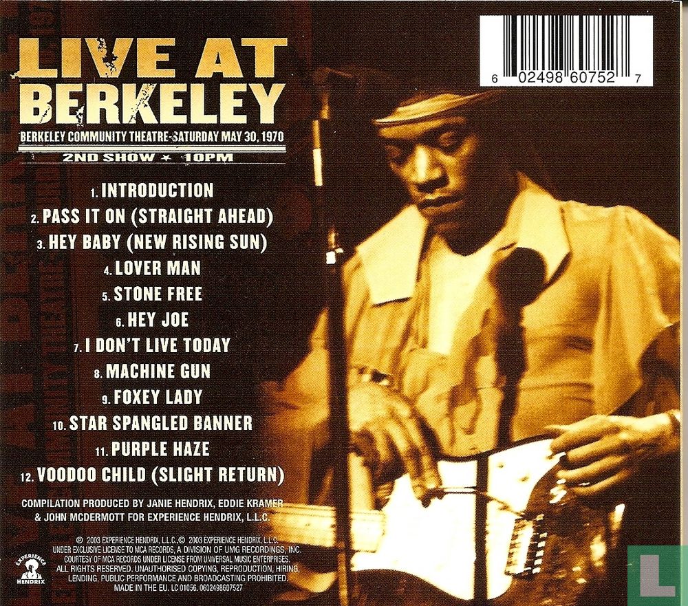Live at Berkeley 2nd show - 10pm