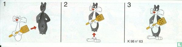 Jouet kinder Looney Tunes Sylvester K98 63 France 1997