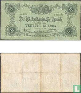 40 guilder Netherlands 1860