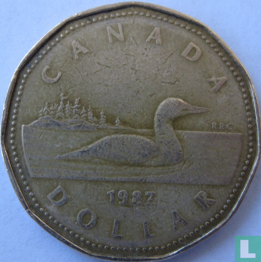 Canada 1 dollar 1987 (type 2)
