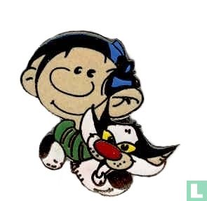Gaston avec le chat