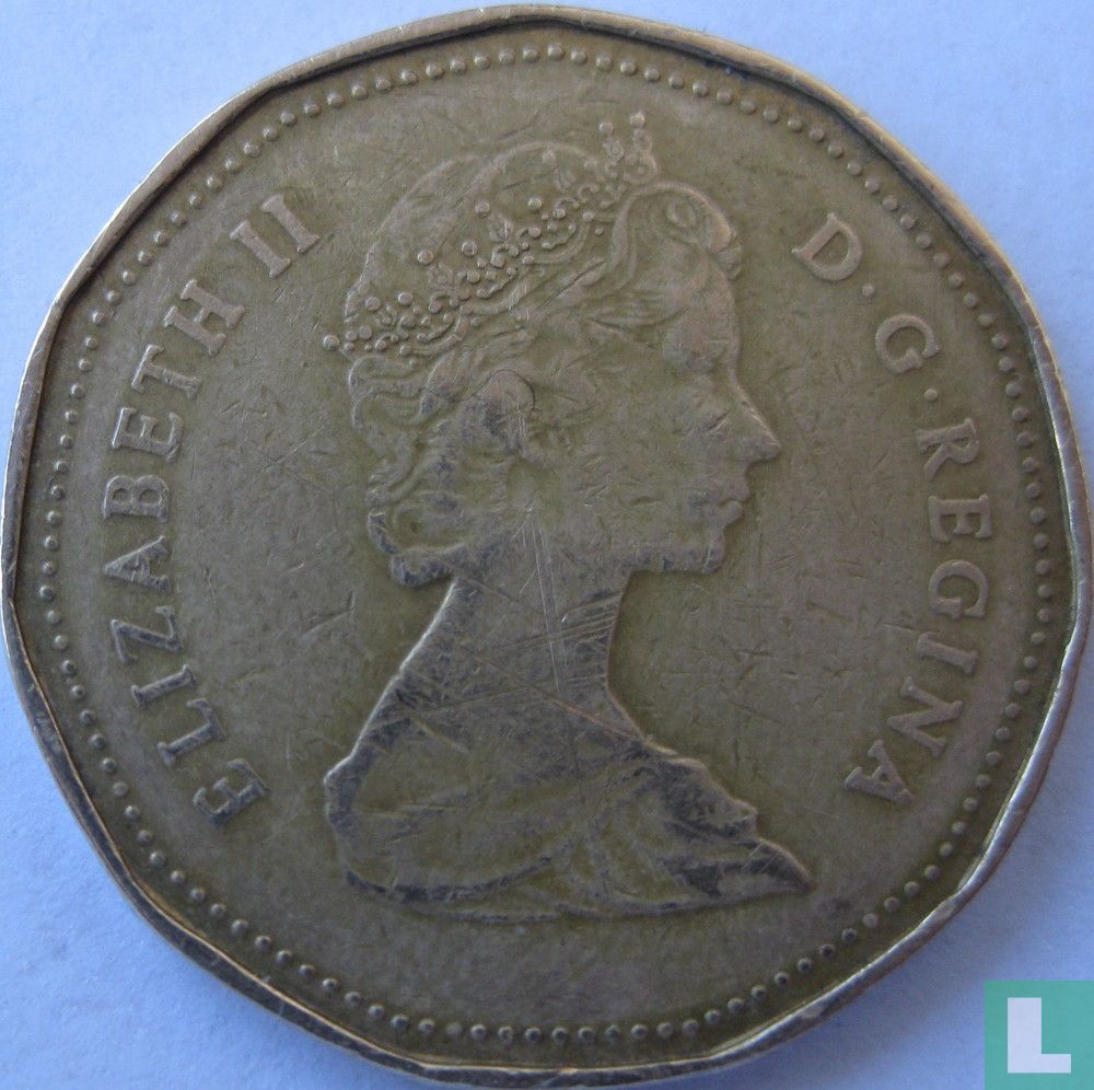 Canada 1 dollar 1987 (type 2)