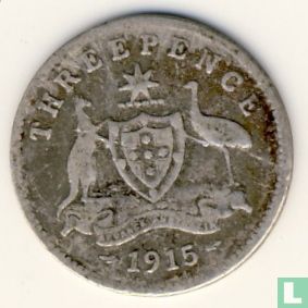 Australia 3 pence 1915