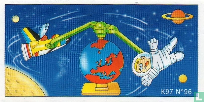 Raumschiff und Astronaut