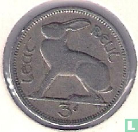 Irlande 3 pence 1963