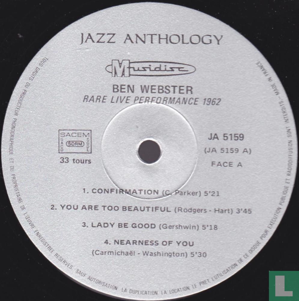 Rare Live Performance 1962