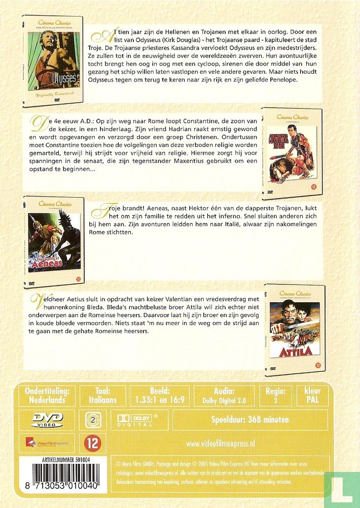 Ulysses + Constantine the Great + The Legend of Aeneas + Attila