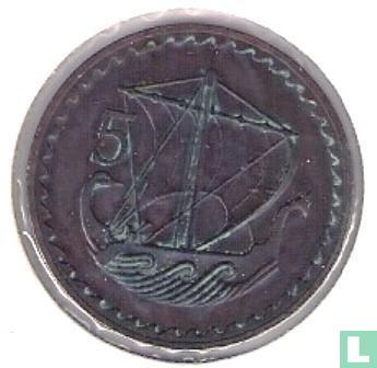 Cyprus 5 mils 1972