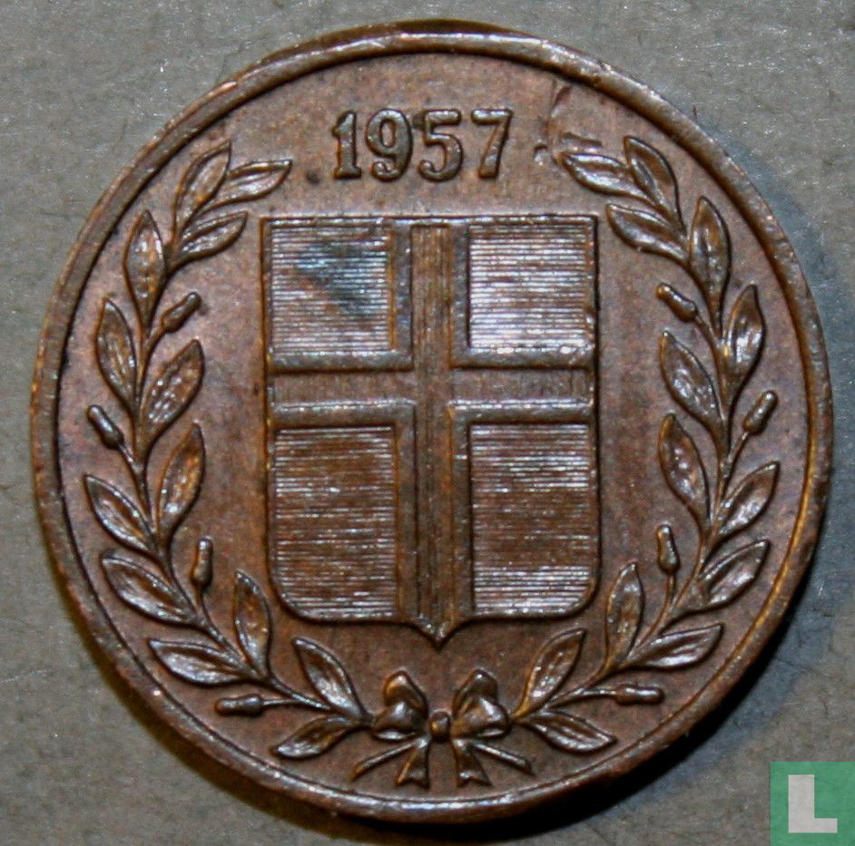 Islande 1 eyrir 1957