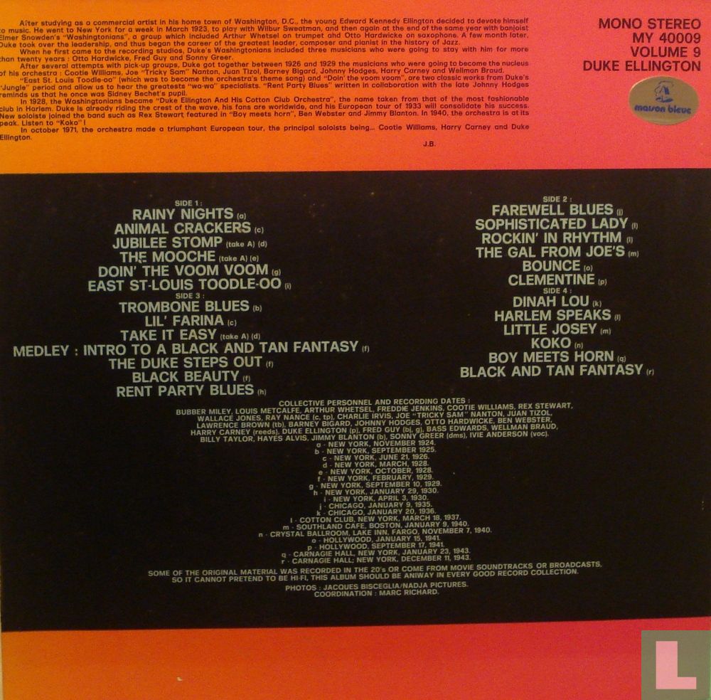 Duke Ellington Vol. 9
