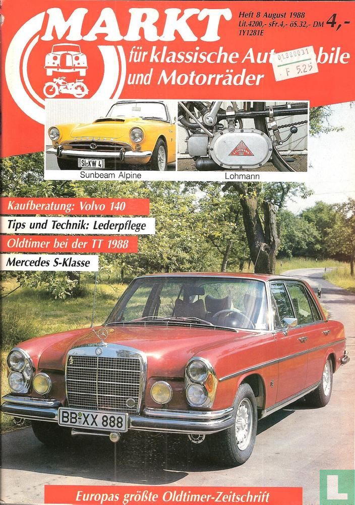 Markt für klassische Automobile und Motorräder 8