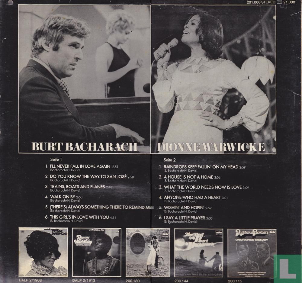 Sings Burt Bacharach