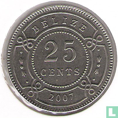Belize 25 cents 2007