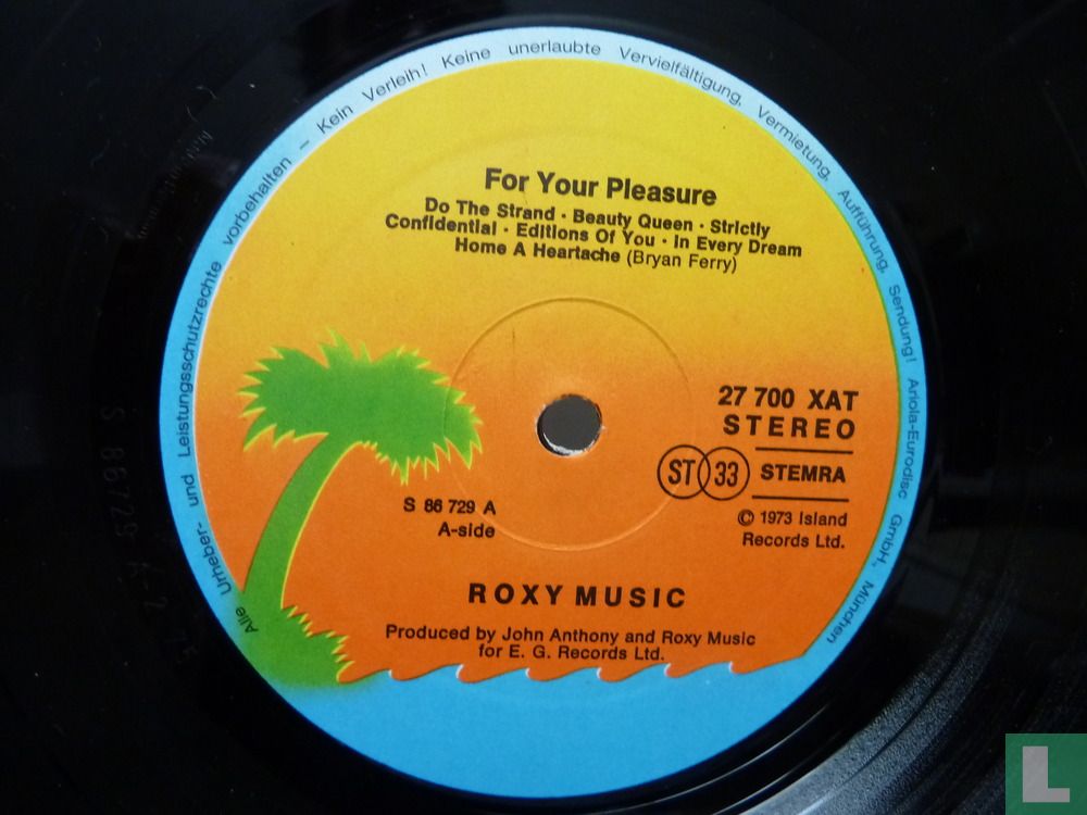 For your pleasure...