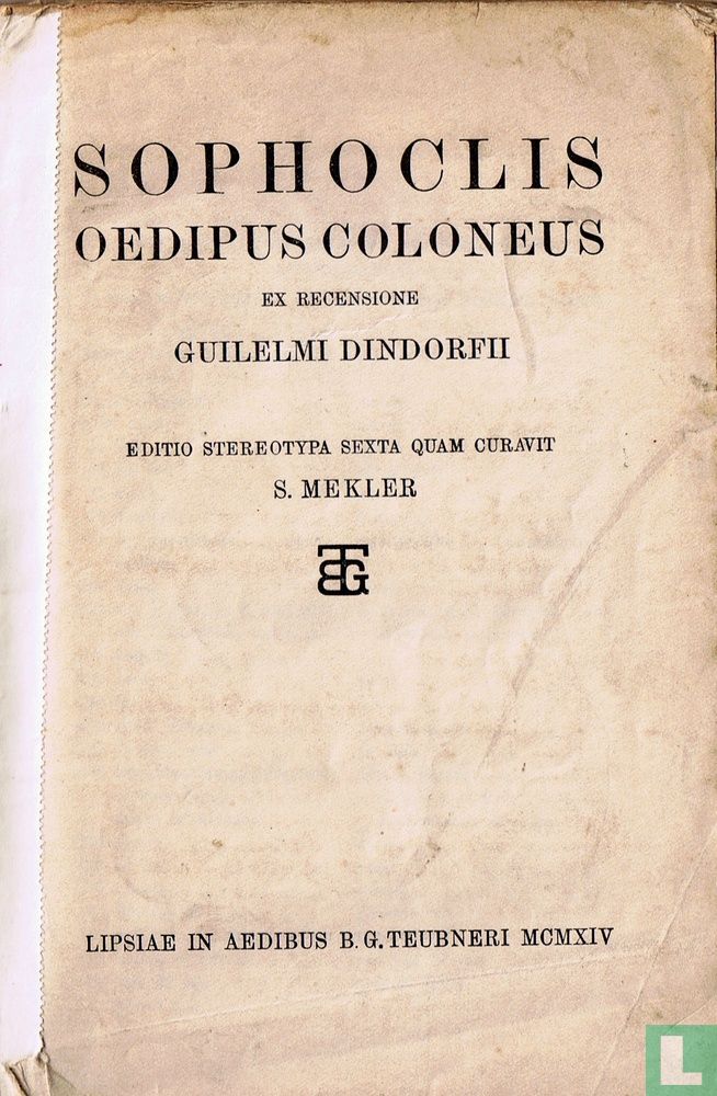Oedipus coloneus