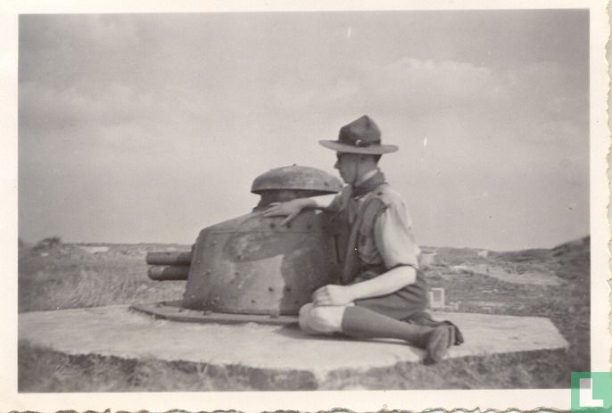 Scout on artillery. Atlantic Wall