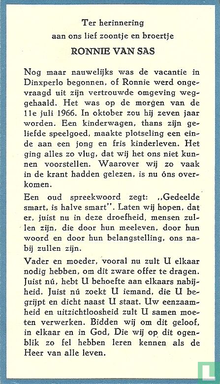Sas van, Ronnie