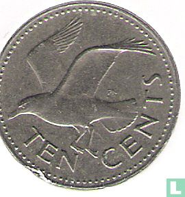 Barbados 10 cent 1987