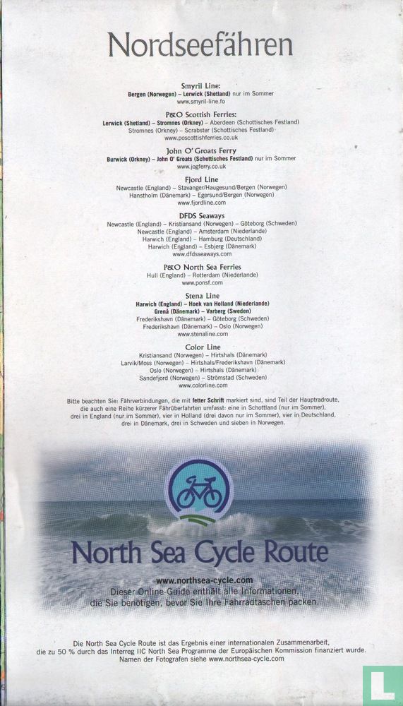 North Sea Cycle route