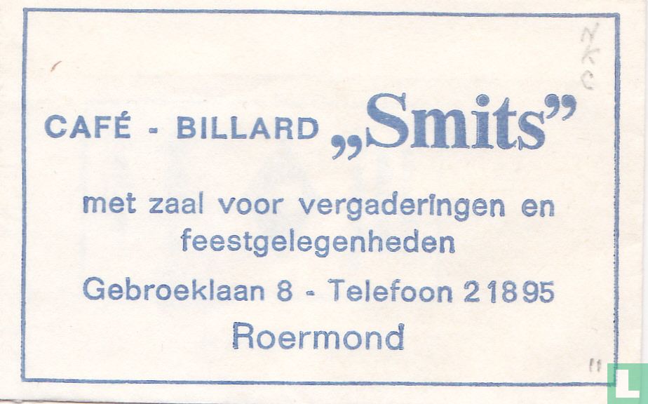 Café Billard "Smits"