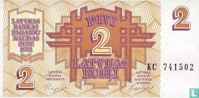 Letland 2 Rubli