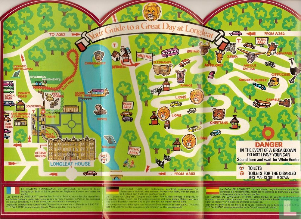 longleat safari park map