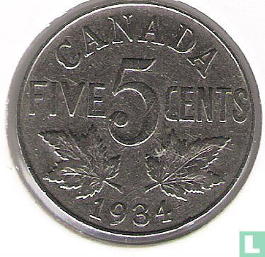 Canada 5 cents 1934