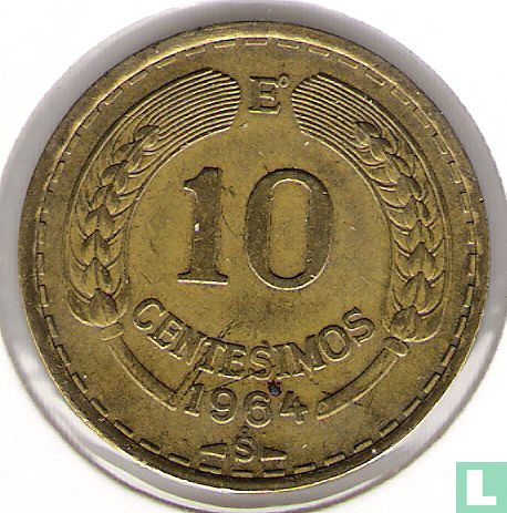 Chile 10 Centesimo 1964