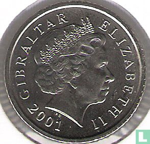 Gibraltar 5 pence 2001