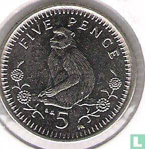 Gibraltar 5 pence 1999