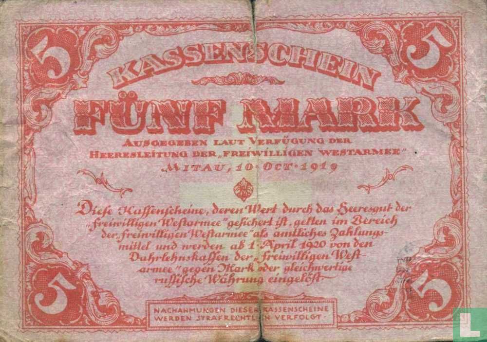 Mitau 5 Mark