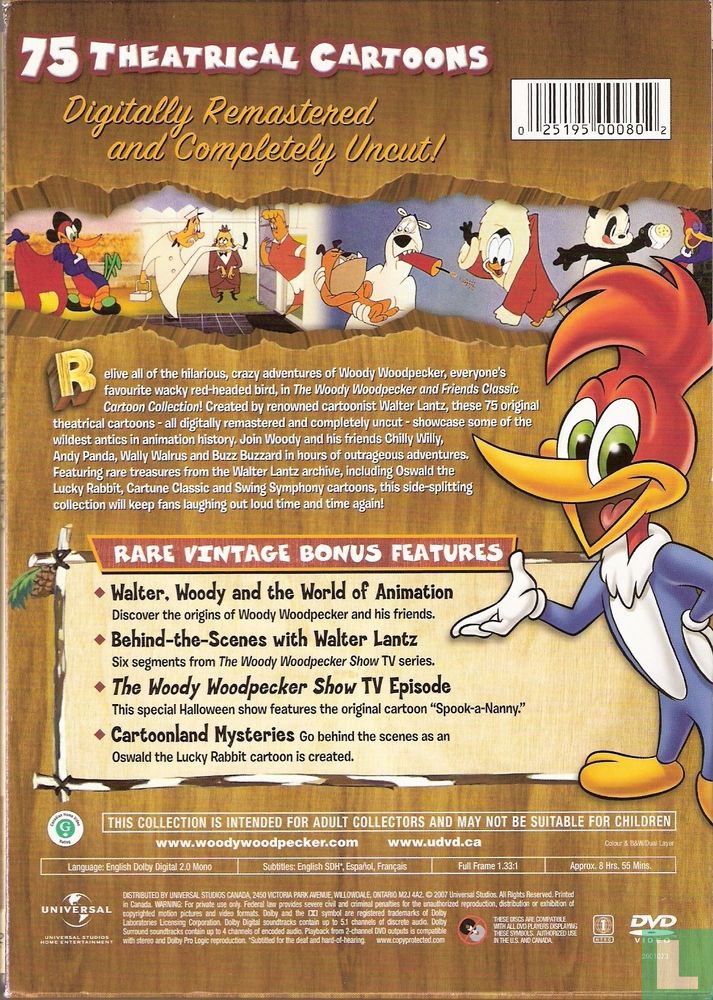 The Woody Woodpecker and Friends classic cartoon collection DVD 1 (2007) -  DVD - LastDodo