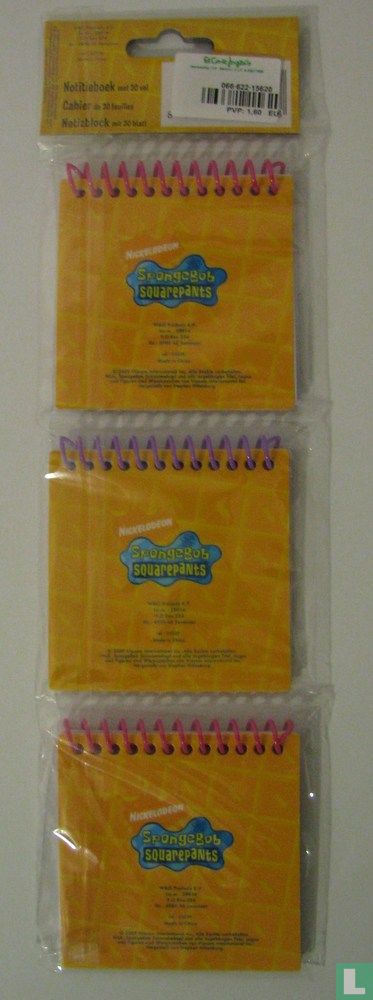 3 st/pcs Notebook Spongebob Squarepants