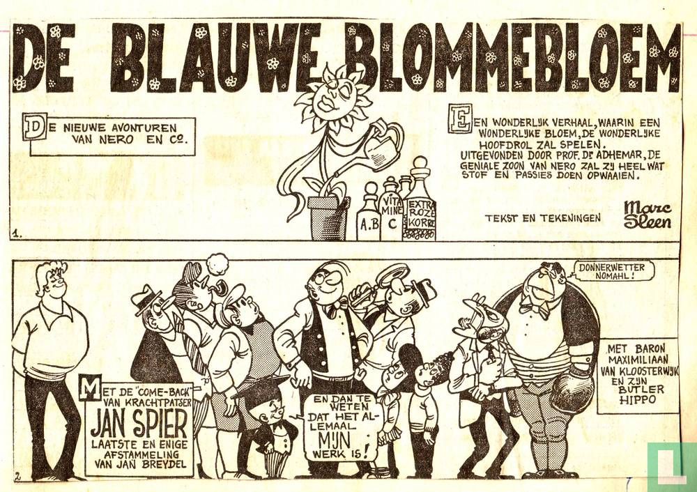 De blauwe blommebloem