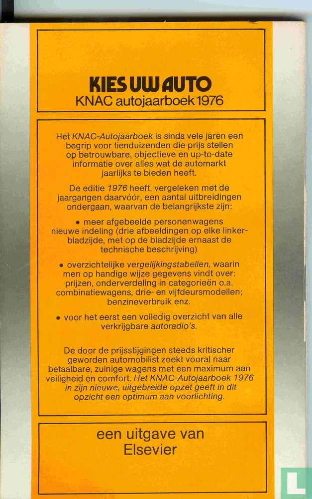 Kies uw auto 1976