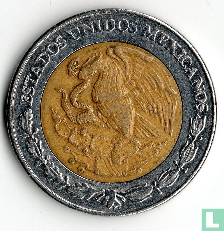 Mexique 5 pesos 2001