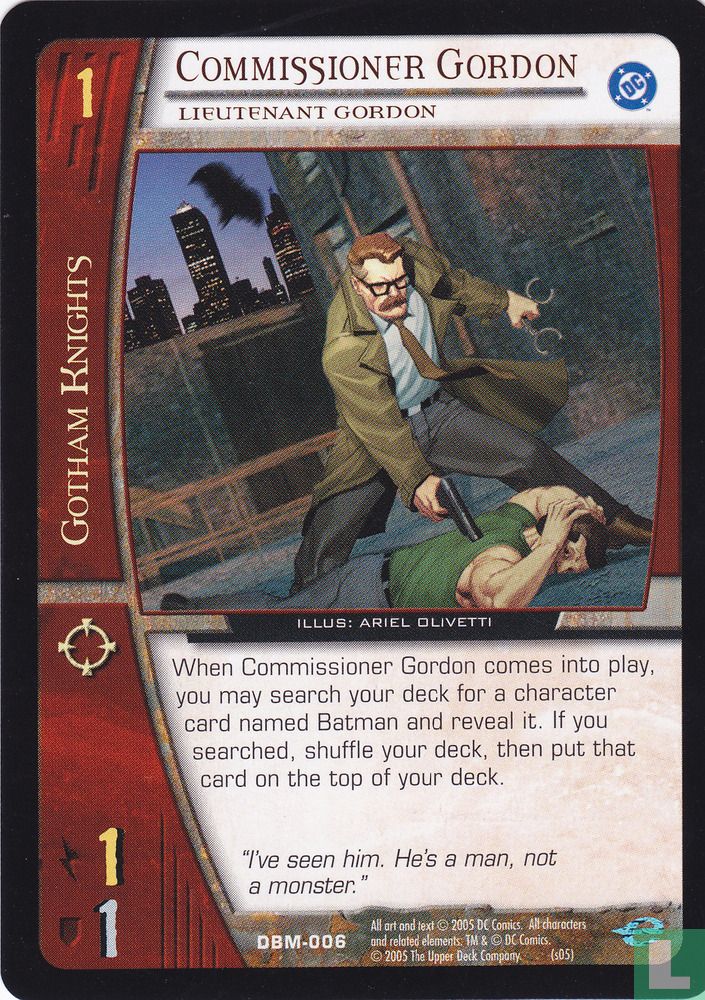 Commissioner Gordon, Lieutenant Gordon
