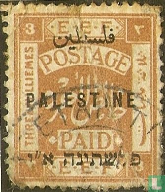 EEF (Egyptian Expeditionary Forces), with overprint