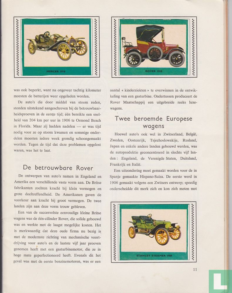 Auto's van vroeger en nu