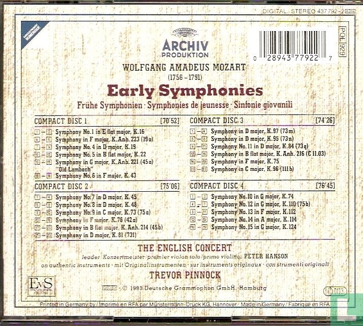Early Symphonies 