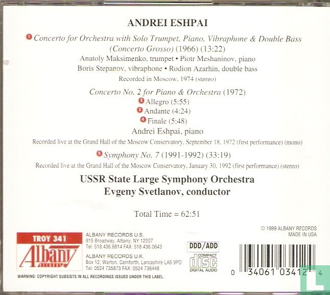 Andrei Eshpai edition volume 2