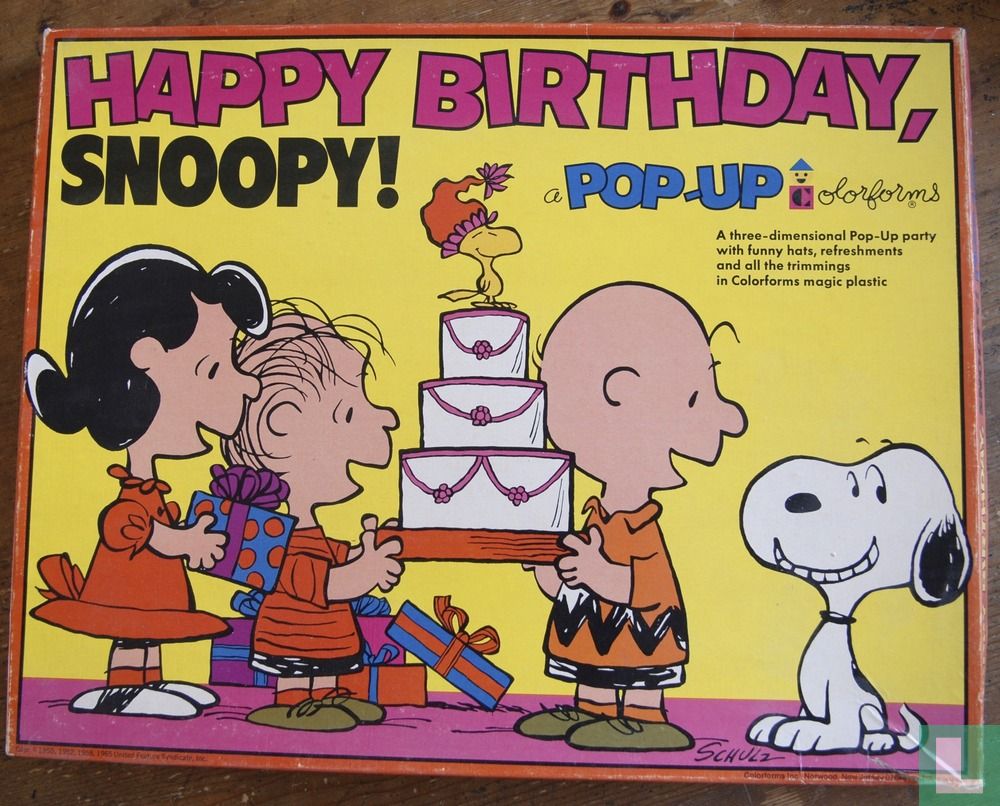 happy birthday snoopy animated