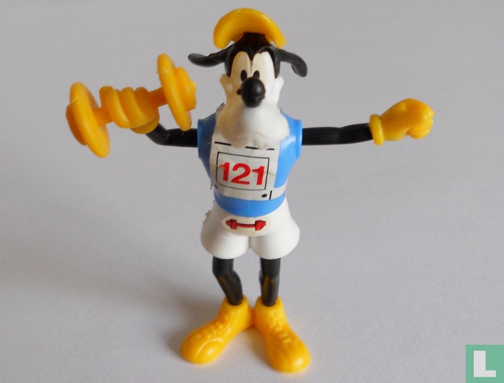 Goofy with dumbbell